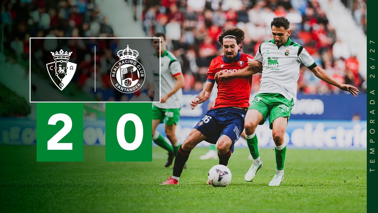 CA Osasuna 2-0 Real Racing Club ı HIGHLIGHTS | Jornada 9 | Temporada 26/27 LaLiga EA Sports