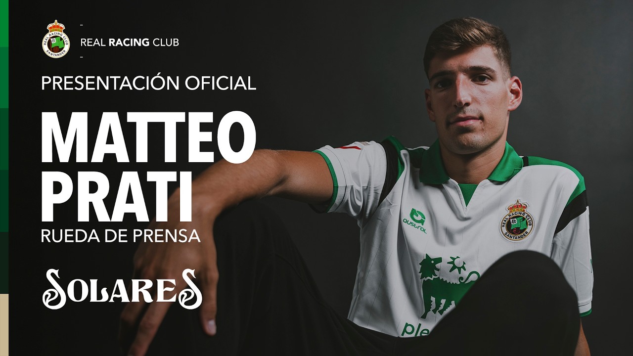Presentación oficial de MATTEO PRATI | RUEDA DE PRENSA | REAL RACING CLUB