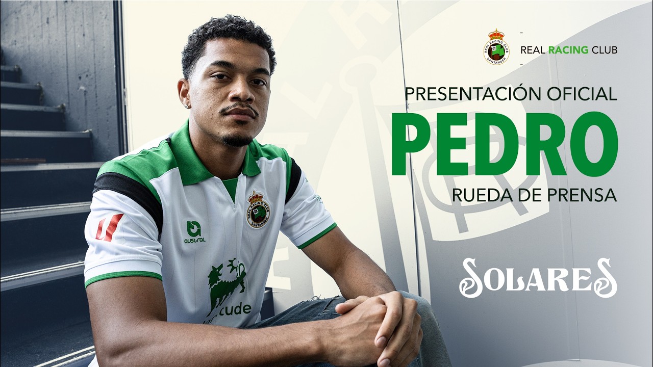 Presentación oficial de PEDRO | RUEDA DE PRENSA | REAL RACING CLUB